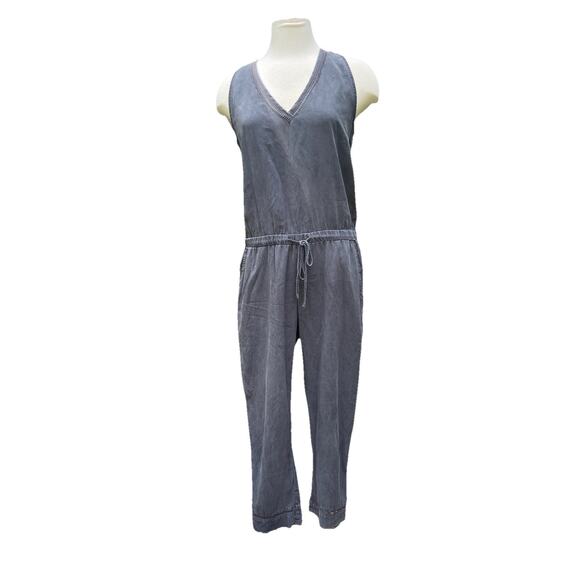 Anthropologie Cloth & Stone Womens Gray Jumper Romper Size S Capsule Minimalist - Picture 1 of 10